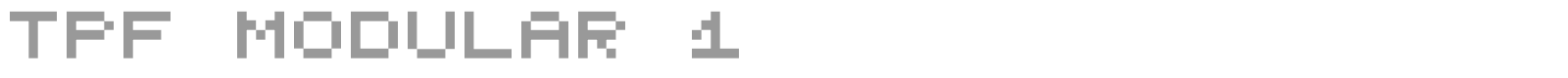Font TPF Modular Symbol